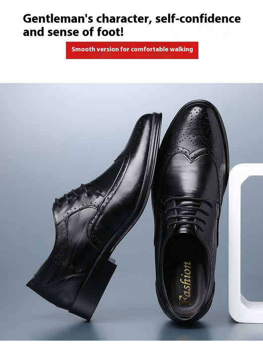 Zapatos Casuales de Cuero Tallado para Hombre - Image 23