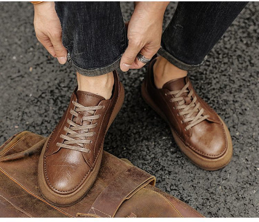 Zapatos de Cuero Británico Transpirables - Estilo Casual y Versátil - Image 15