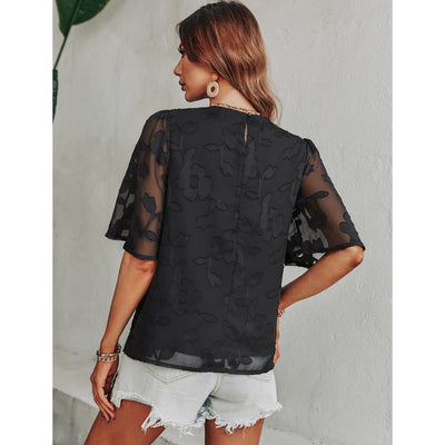 Blusa Suelta con Estampado en Chifón - Image 13