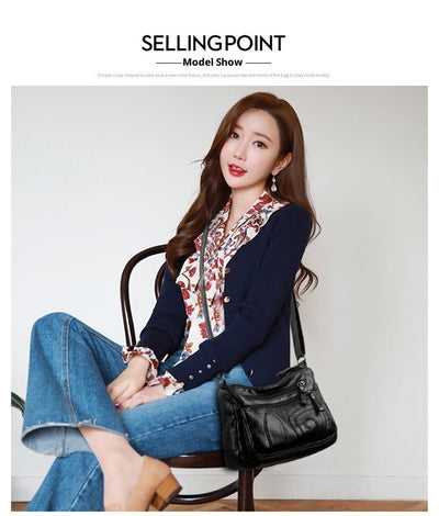 Bolso Bandolera de Cuero Suave para Mujer Madura - Elegancia y Comodidad - Image 10