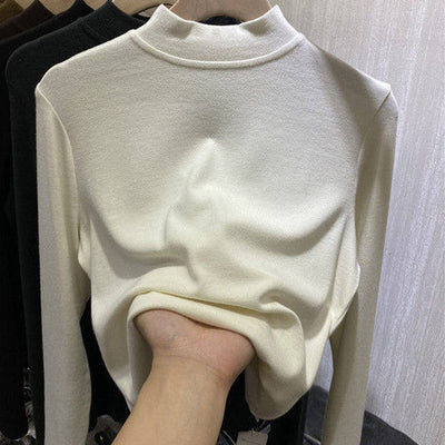 Blusa de Cuello Alto Manga Larga para Mujer - Image 14