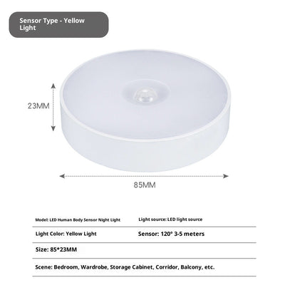 Lámpara LED Nocturna con Sensor de Movimiento Infrarrojo Recargable - Image 7