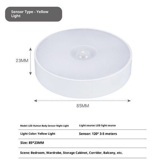Lámpara LED Nocturna con Sensor de Movimiento Infrarrojo Recargable - Image 7