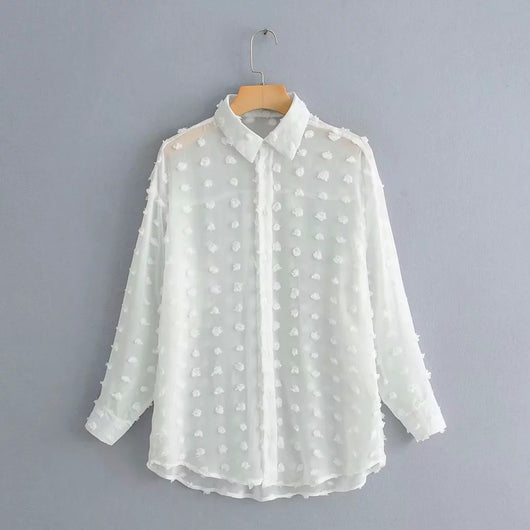 Camisa Holgada de Fleece Snow de Manga Larga - Image 9