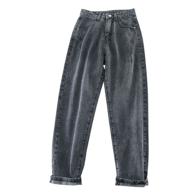 Pantalones Talle Alto Ajustados Rectos Estilo Papá - Loose Radish - Image 7