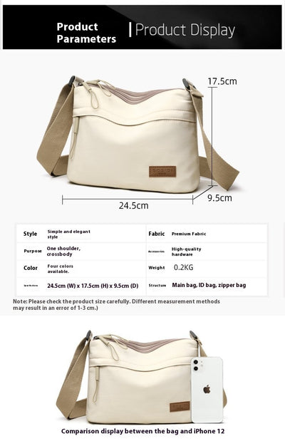 Bolso Mensajero Impermeable Multifuncional de Nylon para Mujer - Image 8