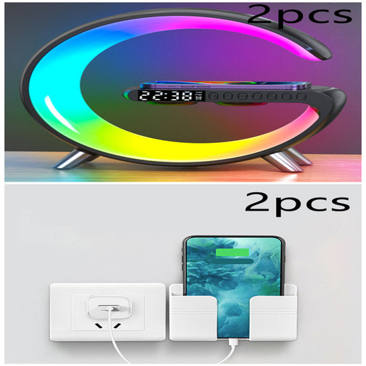 Lámpara LED Inteligente G con Altavoz Bluetooth, Cargador Inalámbrico y Control por App - Image 27
