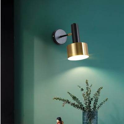 Lámpara de Pared Dorada Elegante para Dormitorio y Mesita de Noche