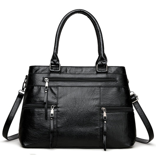 Bolso Mensajero de Cuero Suave - Cartera Ejecutiva para Commuter - Image 6