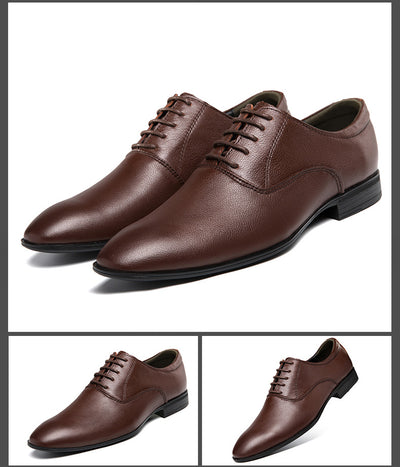 Zapatos de Cuero Business Casual con Punta Afilada para Hombre - Image 6