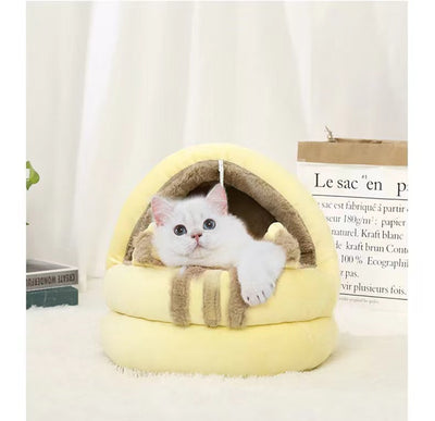 Cama Nido Semiencerrada para Gatos - Refugio Fresco de Verano - Image 6