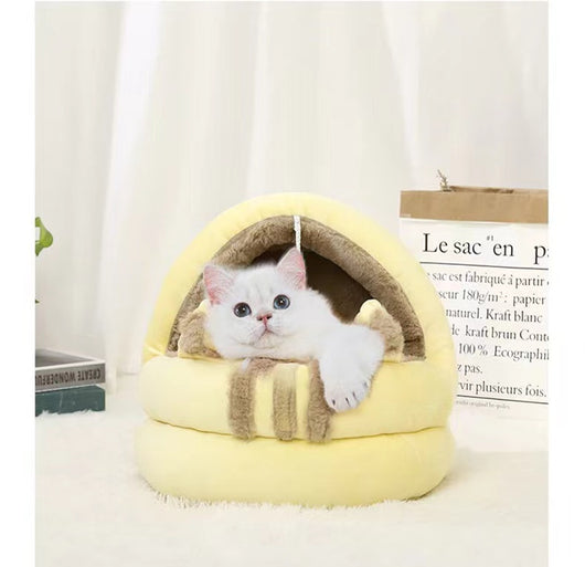 Cama Nido Semiencerrada para Gatos - Refugio Fresco de Verano - Image 6