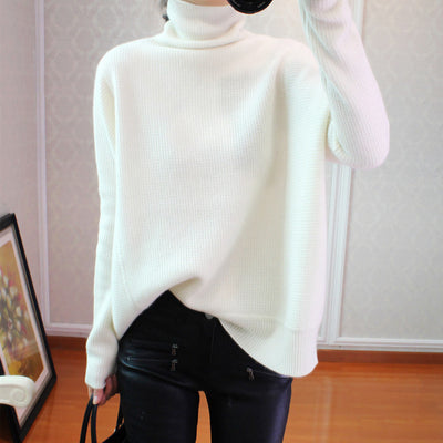 Cardigan Suéter Holgado de Cuello Alto - Tejido Cómodo para Todos los Días - Image 7