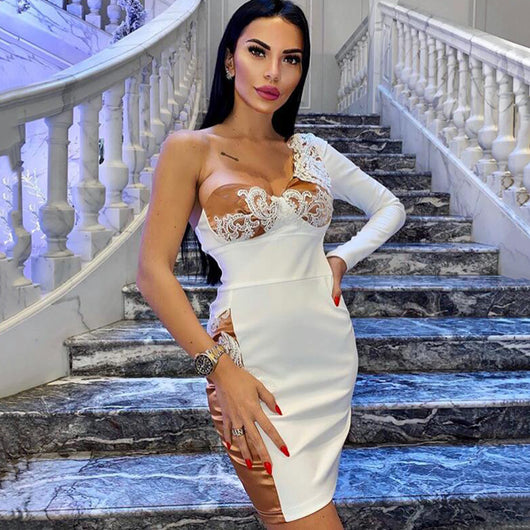 Vestido Bandage Asimétrico de Tubo Ajustado - Diseño Sexy y Elegante - Image 12