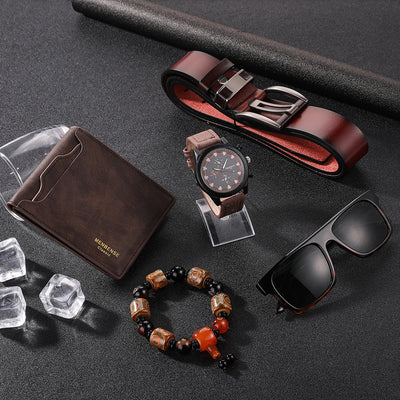 Set de 5 Relojes Casuales para Hombre - Cuarzo Versátil - Image 11