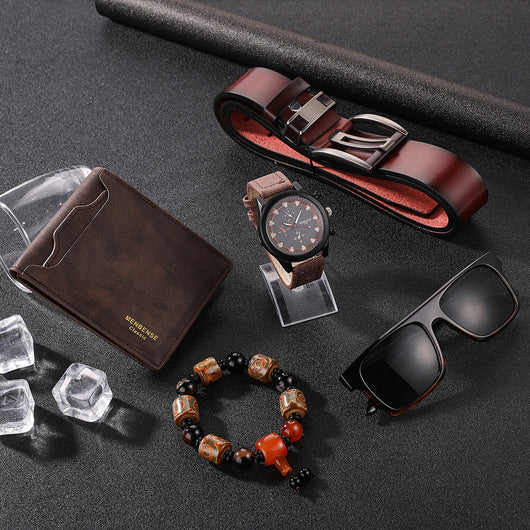Set de 5 Relojes Casuales para Hombre - Cuarzo Versátil - Image 11