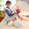 Almohada Peluche Conejo Acostado - Muñeco Suave y Adorable
