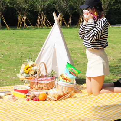 Mantel de Picnic Impermeable Portátil para Jardín - Image 3