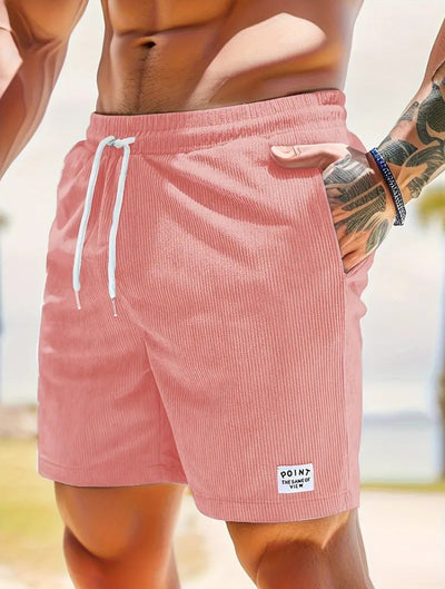Pantalones Cortos de Verano en Pana con Cordón Ajustable para Hombre - Image 10