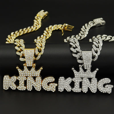 Collar de Moda para Hombre con Dije de Diamante en Aleación - Image 9