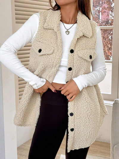 Chaleco Cardigan de Botones Abiertos en Felpa Premium - Image 20