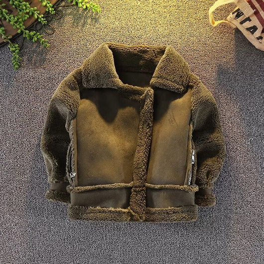 Chaqueta Infantil Marrón de Manga Larga - Image 10