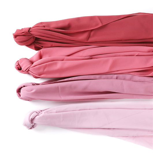 Pañuelo de Gasa de Perla Liso y Versátil para Mujer - Image 50