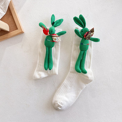 Calcetines Texturizados Otoño Invierno - Diseño 3D Moderno Verde - Image 14
