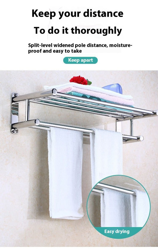Toallero de Acero Inoxidable 304 Portátil para Baño - Image 14
