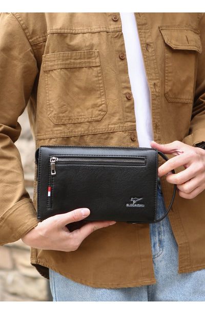 Billetera Masculina de Diseño Clutch con Cierre de Combinación - Image 29