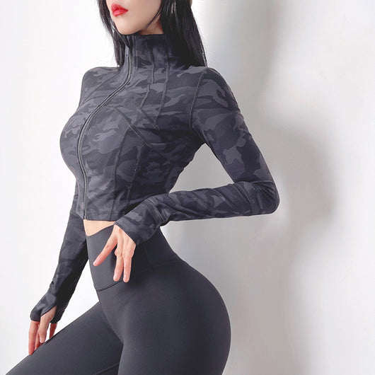 Chaqueta Deportiva Cuello Alto Secado Rápido para Yoga - Image 10