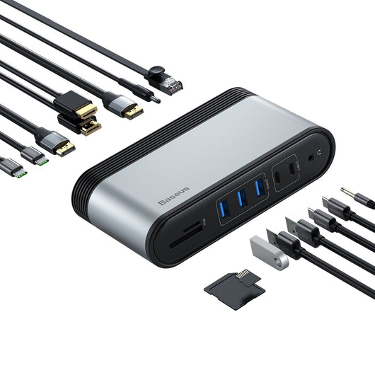 Hub Adaptador USB-C Multifuncional con 4 Pantallas - Image 3