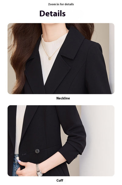 Abrigo Trench Coat Negro para Mujer - Elegancia de Otoño - Image 9