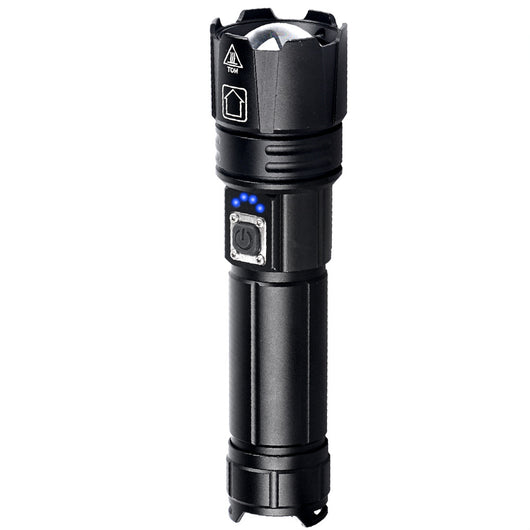 Linterna LED Recargable USB con Zoom Telescópico y Luz Ultra Potente - Image 4