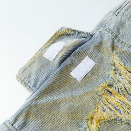 Pantalones Cortos Denim Estampado Holgados para Hombre - Image 15