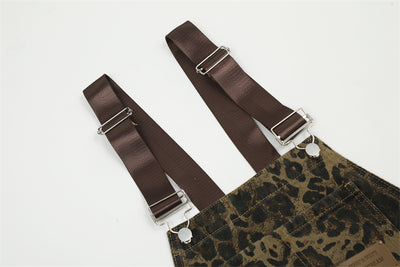 Pantalón Cargo Leopardo con Tirantes Ancho Pierna Suelta - Image 16