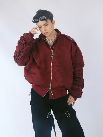 Chaqueta Personalizada con Mangas Trompeta Micro - Cremallera Frontal - Image 6
