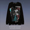 Long-Sleeve Hip Hop Street Art Graffiti Print T-shirt