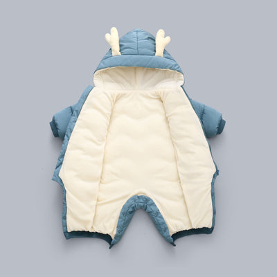 Traje de Invierno para Bebé con Terciopelo Grueso - Mono Acolchado Unisex 0-3 Años - Image 12