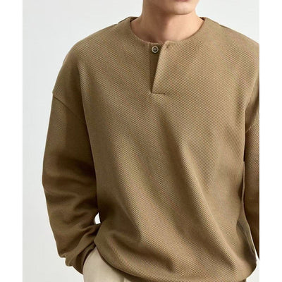 Sudadera Cuello Redondo Ligera para Hombre Talla Grande - Image 8