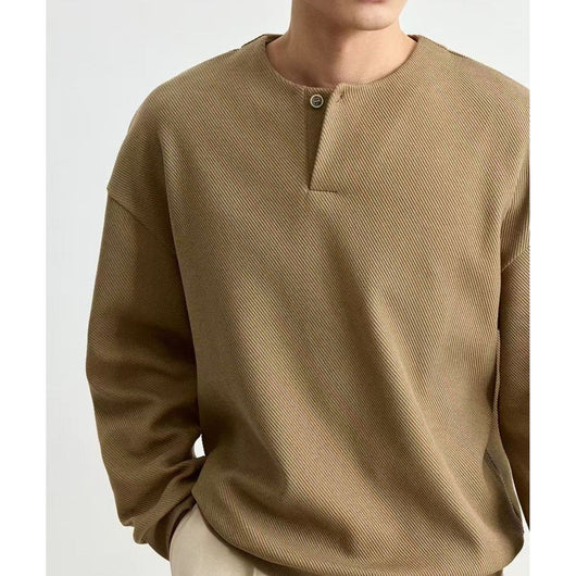 Sudadera Cuello Redondo Ligera para Hombre Talla Grande - Image 8
