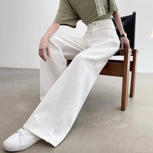 Pantalón Recto Holgado de Cintura Alta con Efecto Adelgazante - Image 5