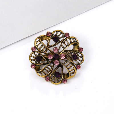 Broche de Aleación con Cristales de Fantasía Pequeño - Image 26