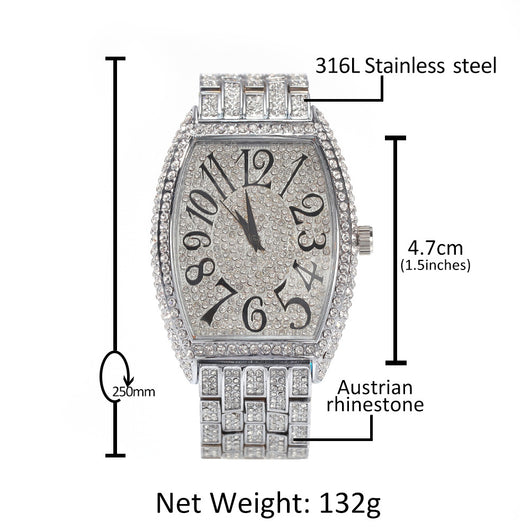 Reloj de Esfera Tonneau Grandes Diamantes - Image 18