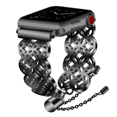 Correa Mariposa Floral de Acero Inoxidable Compatible con Apple Watch - Image 17
