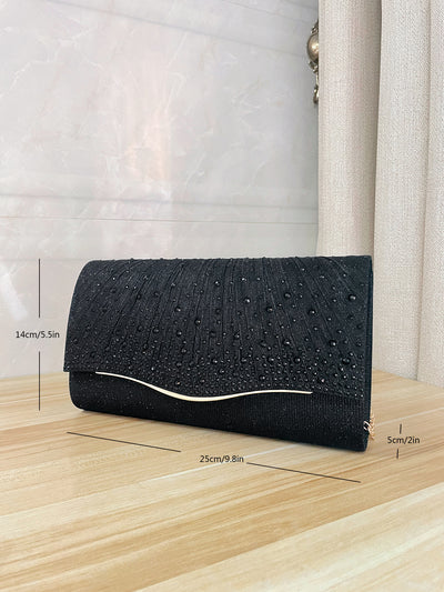 Cartera de Noche con Strass y Diamantes - Bolso Elegante para Fiesta y Gala - Image 7