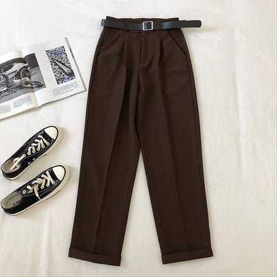 Pantalón Harem de Talle Alto para Mujer con Cinturón Integrado - Image 10
