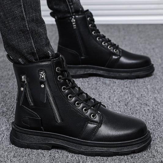 Botas de Cuero para Hombre - Estilo Casual Moderno