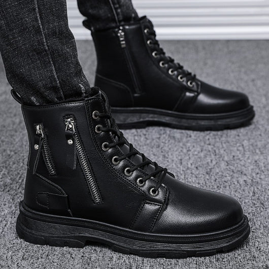 Botas de Cuero para Hombre - Estilo Casual Moderno
