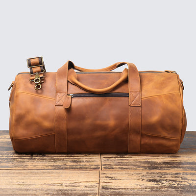 Bolsa de Viaje Portátil en Cuero Genuino para Hombre - Image 4